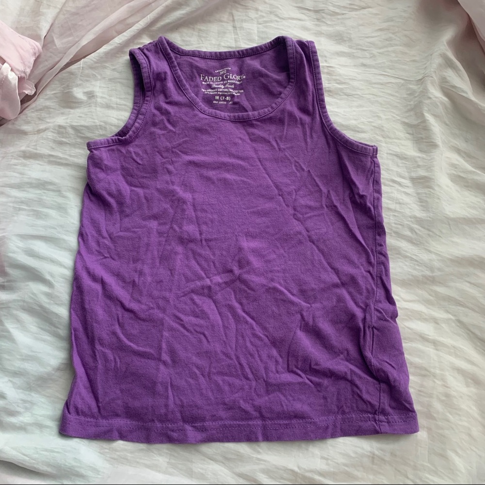 girls purple tank top
